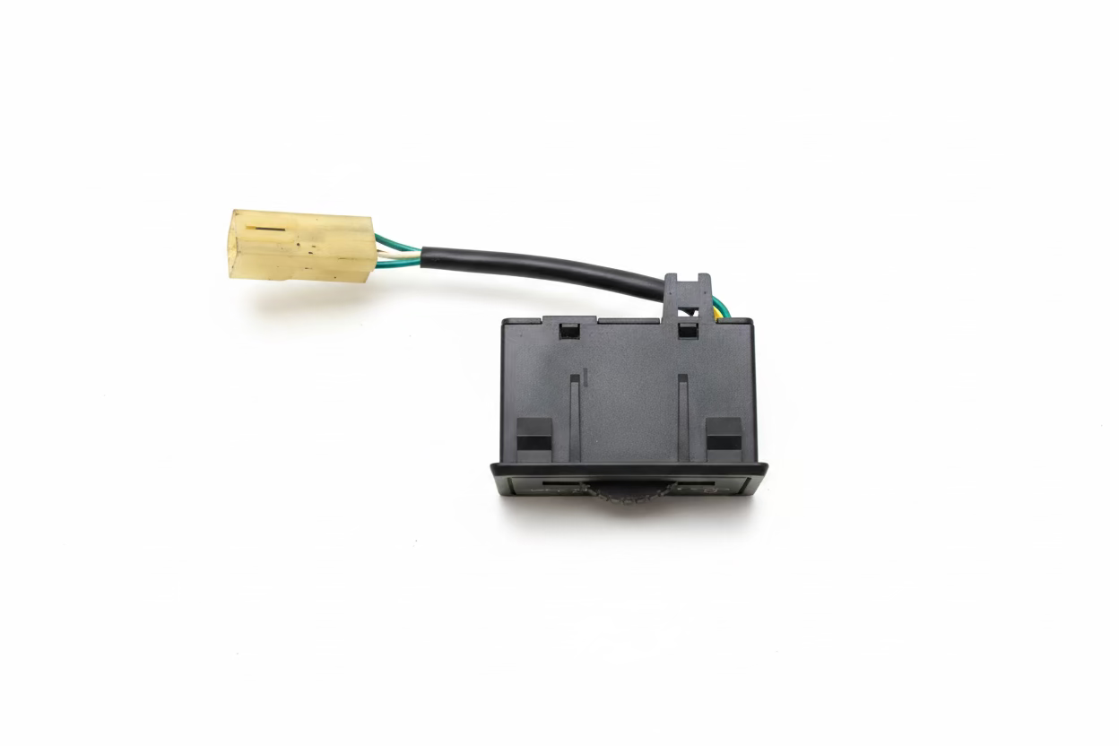 Used Genuine Toyota Corolla AE82 Dash Light Dimmer Switch & Harness (1985 - 1989) - second hand - came out of a Toyota Corolla ae82 1985