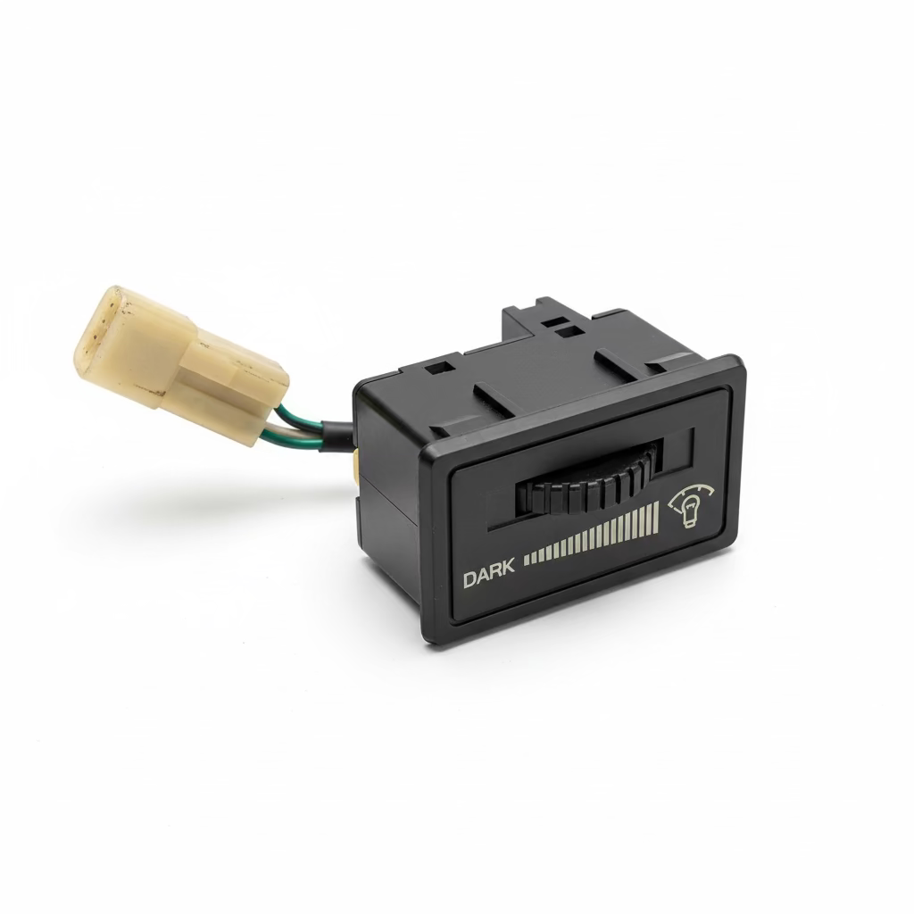 Used Genuine Toyota Corolla AE82 Dash Light Dimmer Switch & Harness (1985 - 1989) - second hand - came out of a Toyota Corolla ae82 1985